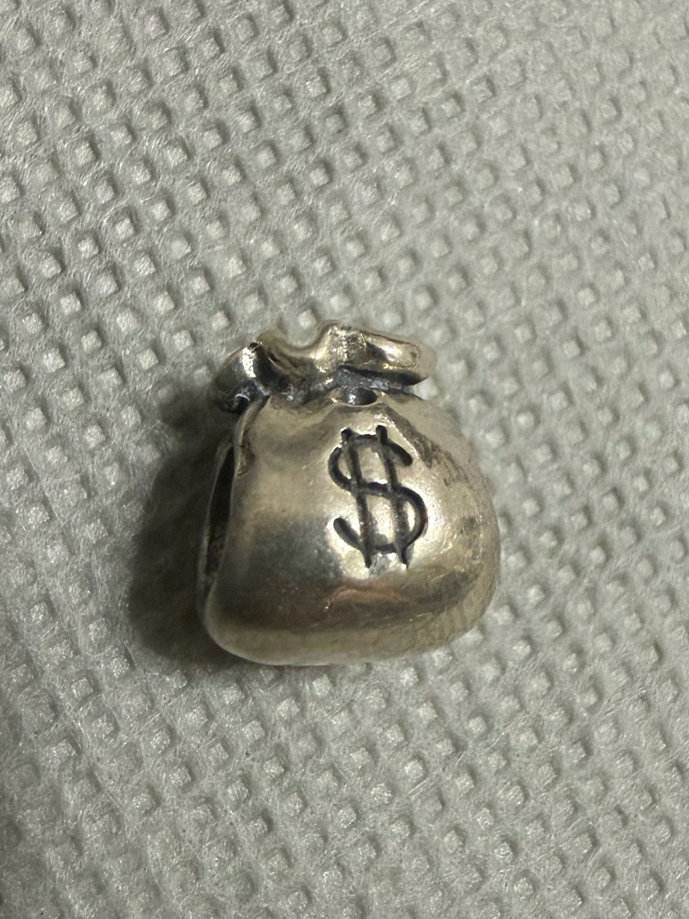 Pandora Sterling Silver Moments Money Bag Charm Bead ALE 790332